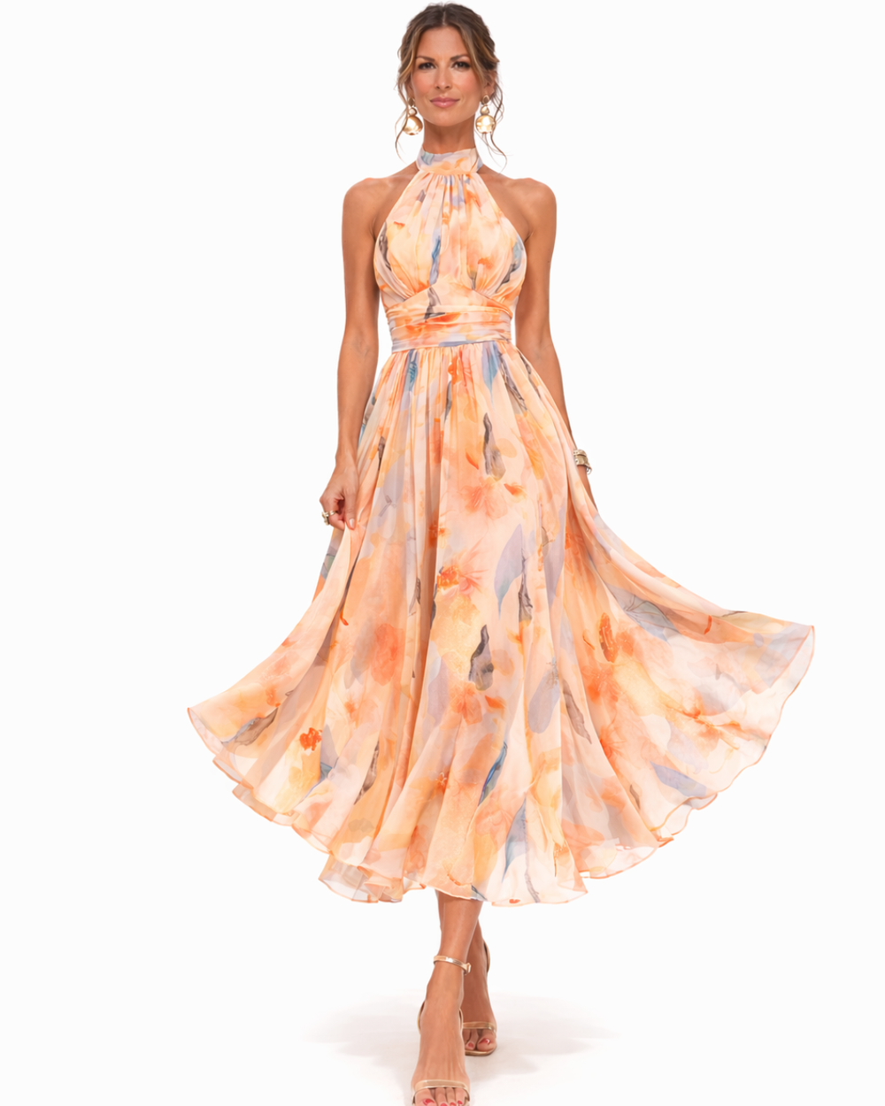 Flowing Linen Maxi Dress for Summer (2)