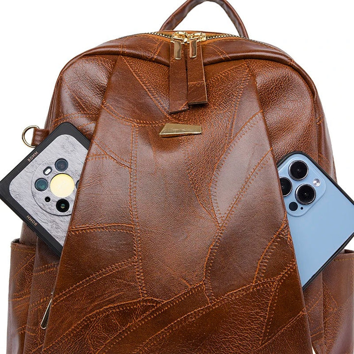 Fran Leather Backpack in a Smooth Design Foto 3