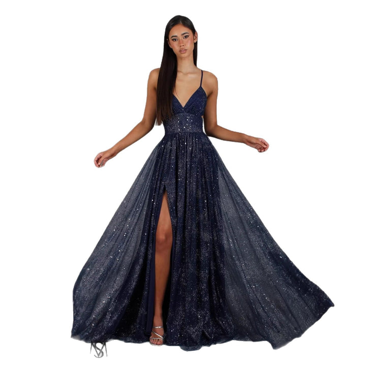 Gabriella A-Line Evening Dress with Spaghetti Straps Foto 5
