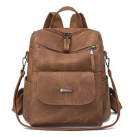 Molly | Leather Backpack with Handy Pockets