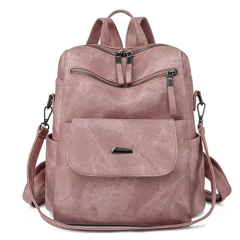 Gail Leather Backpack with Handy Pockets Foto 2