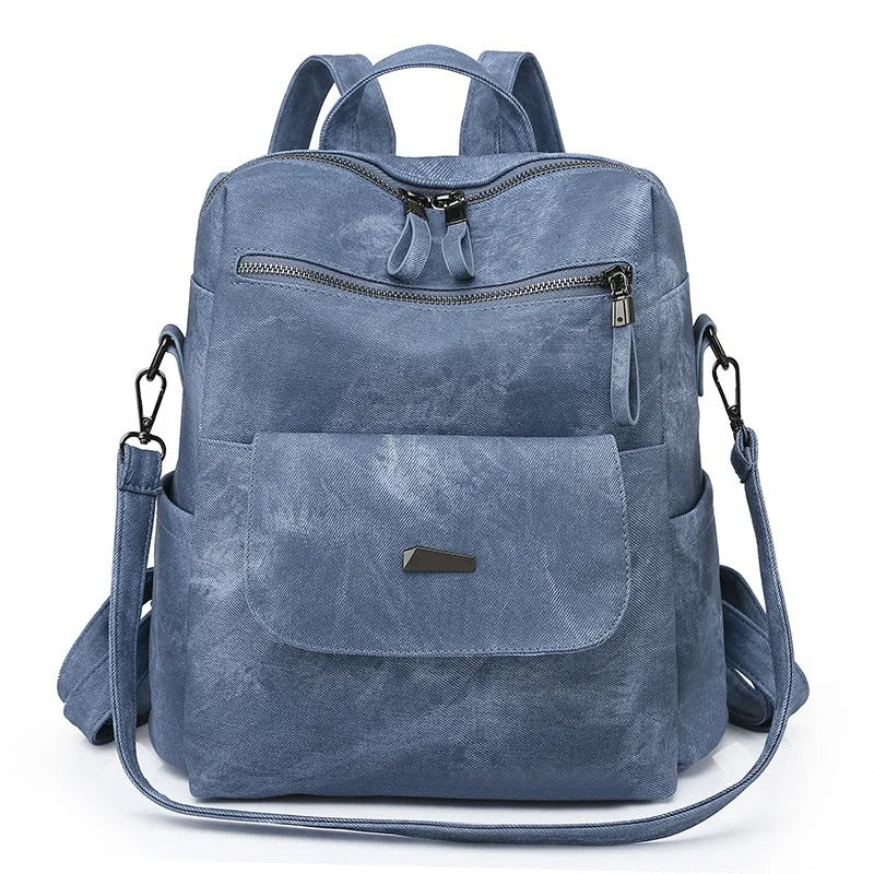 Gail Leather Backpack with Handy Pockets Foto 3