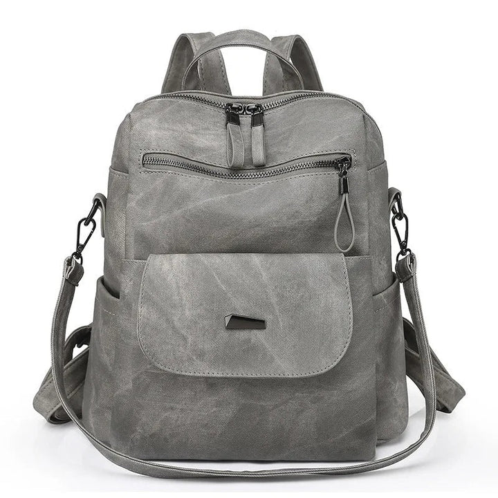 Gail Leather Backpack with Handy Pockets Foto 4