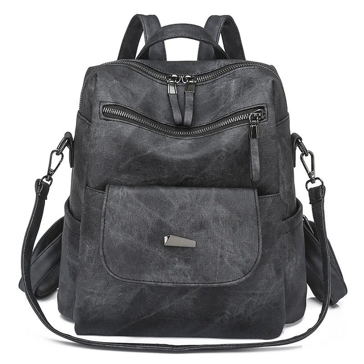 Gail Leather Backpack with Handy Pockets Foto 5