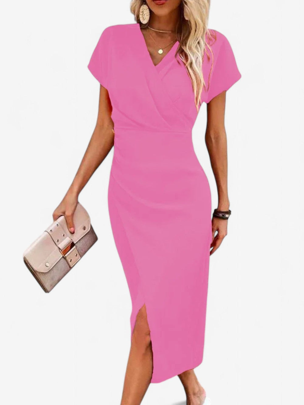 Harriet Wrap Summer Dress with Side Slit Foto 2