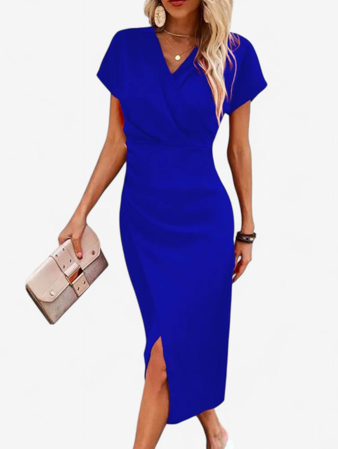 Harriet Wrap Summer Dress with Side Slit Foto 7