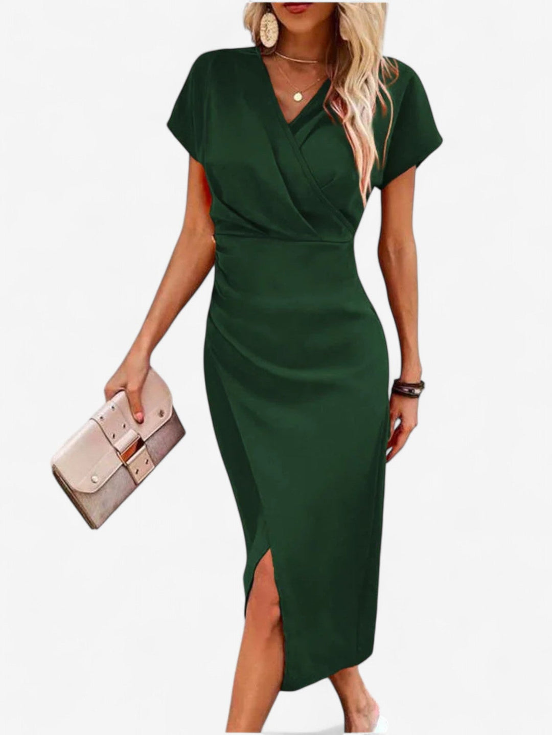 Harriet Wrap Summer Dress with Side Slit Foto 8