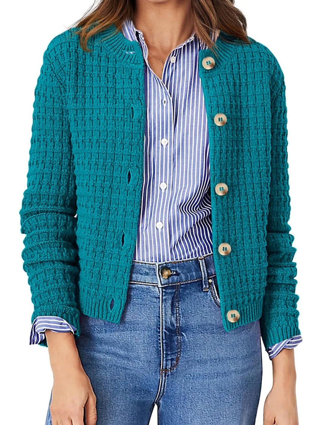 Hetty Cardigan with Button Placket Foto 1