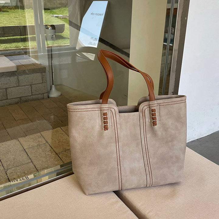 Immy Minimalist Tote Bag in Faux Leather Foto 1