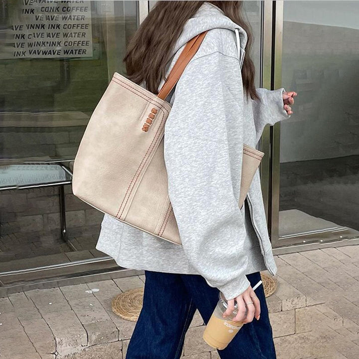 Immy Minimalist Tote Bag in Faux Leather Foto 3