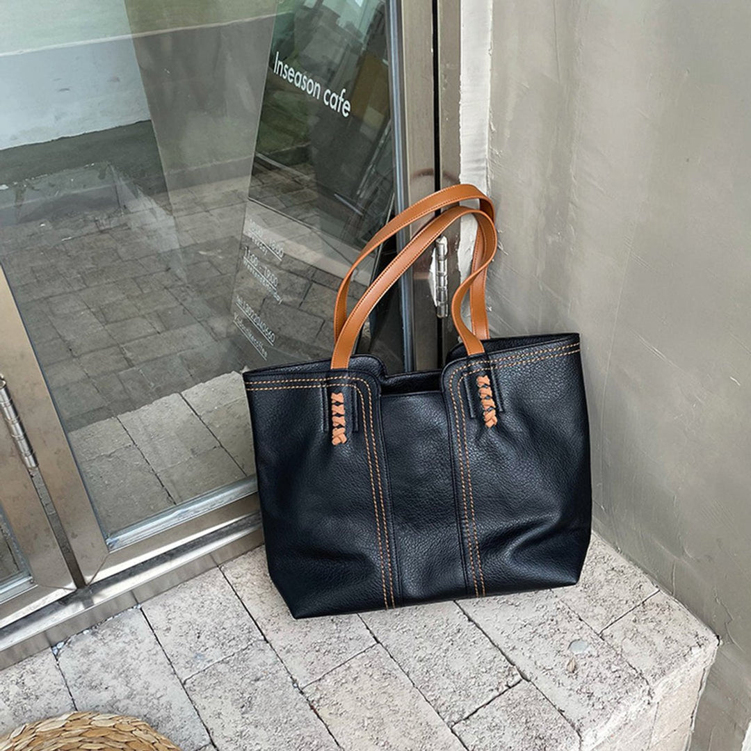 Immy Minimalist Tote Bag in Faux Leather Foto 7