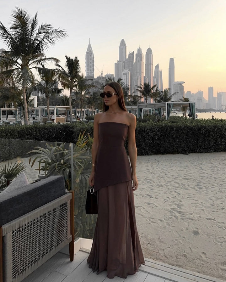 Imogen White Layered Summer Maxi Dress Foto 6