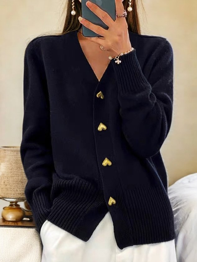 Ines Cardigan with Heart Buttons Foto 1