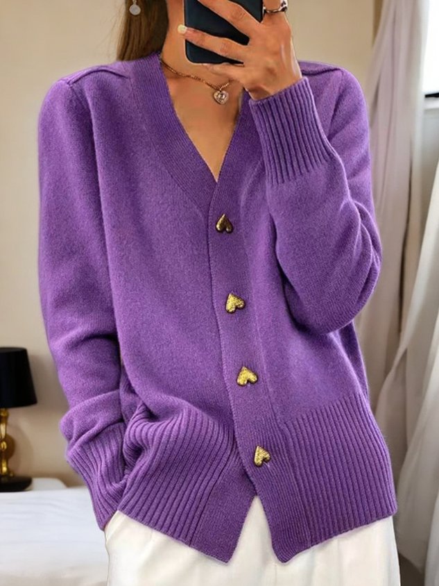 Ines Cardigan with Heart Buttons Foto 4