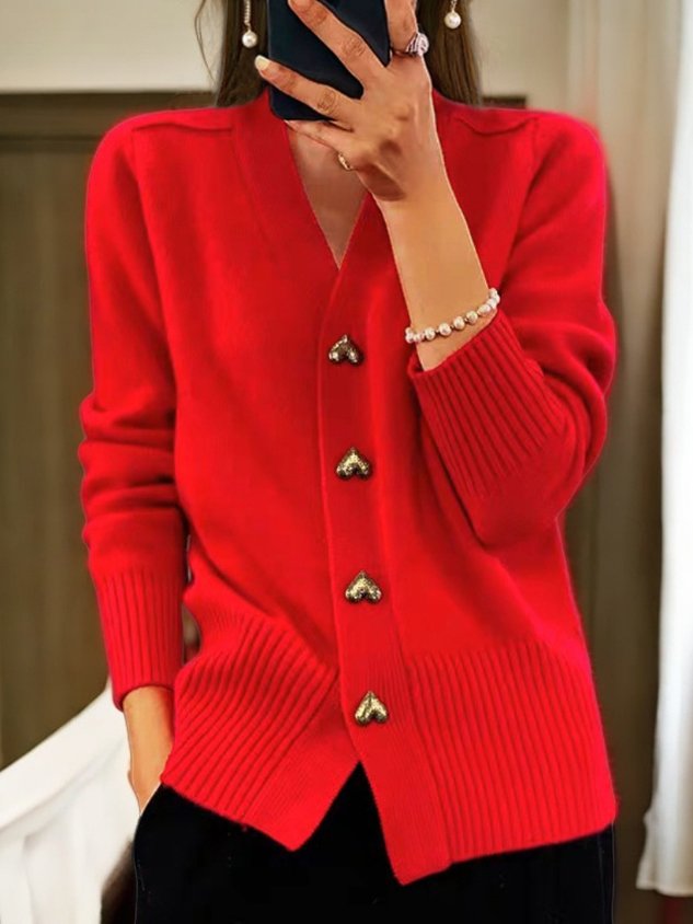 Ines Cardigan with Heart Buttons Foto 5
