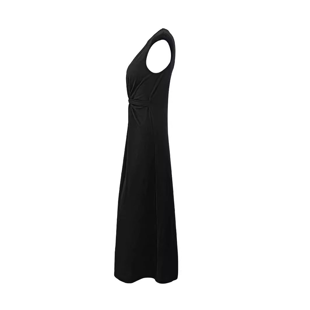 Katie High-Neck Evening Dress with Ruched Waist Foto 3