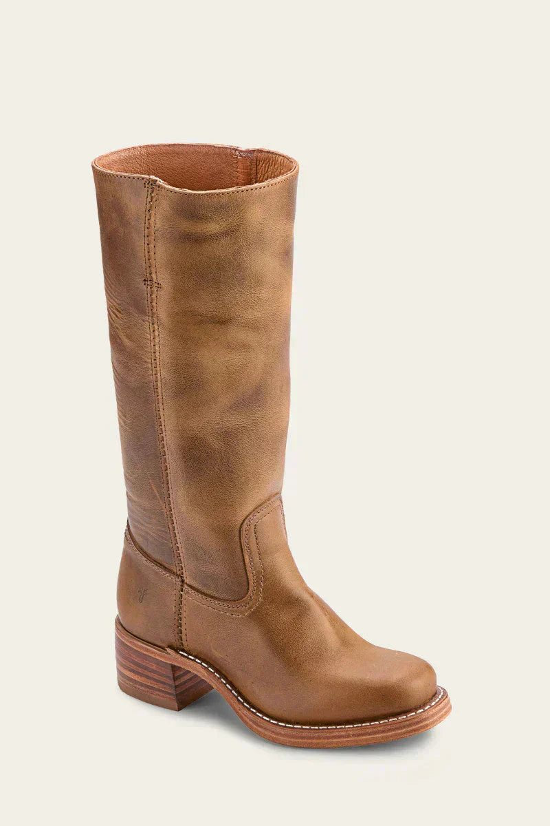 Leather-Look Block-Heel Knee-High Boots for Women (7)