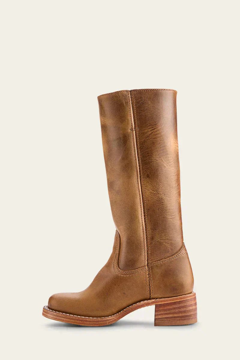 Leather-Look Block-Heel Knee-High Boots for Women (9)