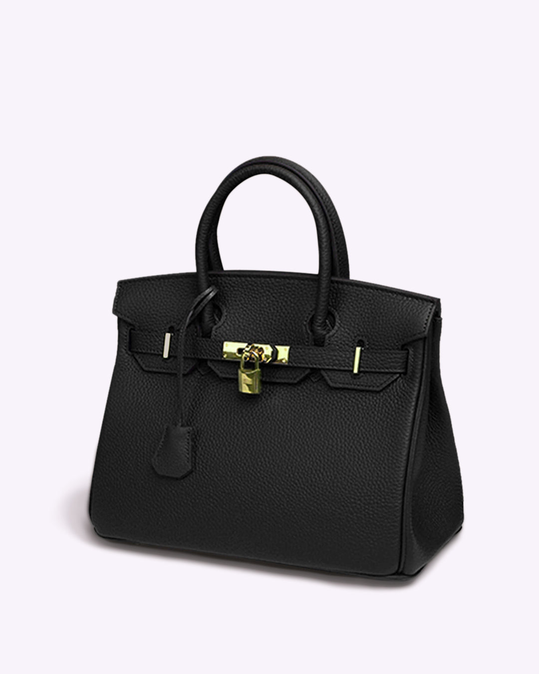 Leather Tote Bag for Everyday Work Essentials in Black