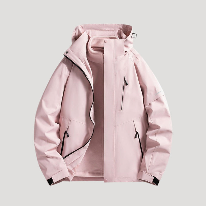 Lightweight Waterproof Winter Jacket for Women in Pink