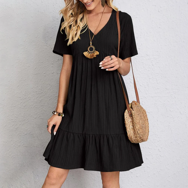 Locker sitzende Freizeitkleidung Summer dress in Black