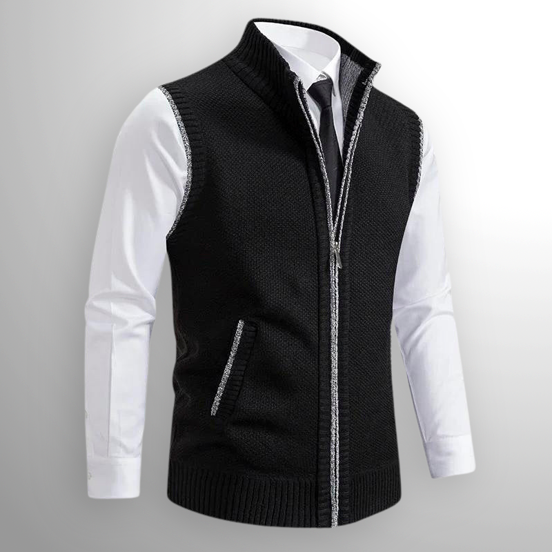Long Cardigans for Women, Full Zip in Black