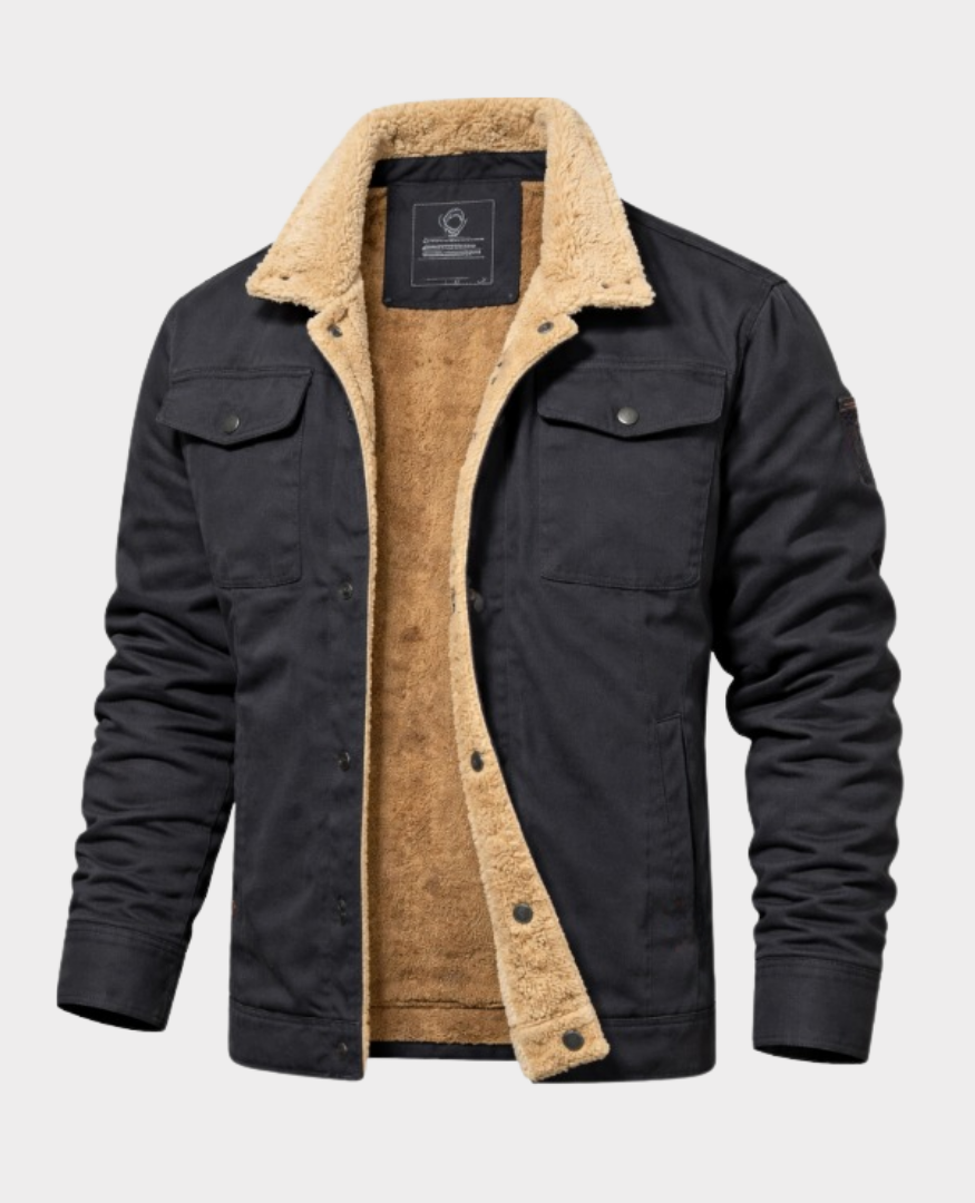 Men's Autumn Jacket Tailored Lightweight in Black