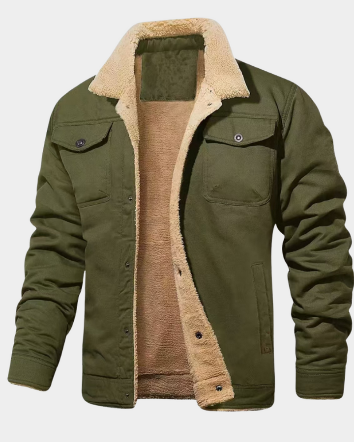 Men's Autumn Jacket Tailored Lightweight in Green