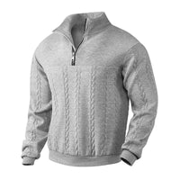 Jack | Men's Cable Knit Pullover with Quarter Zip
