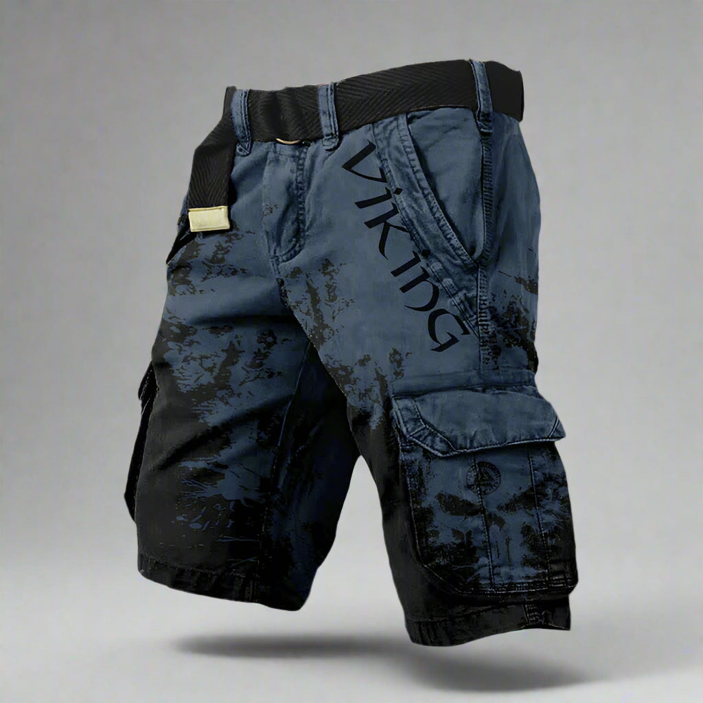 Men's Cargo Pants with Deep Pockets in Blue