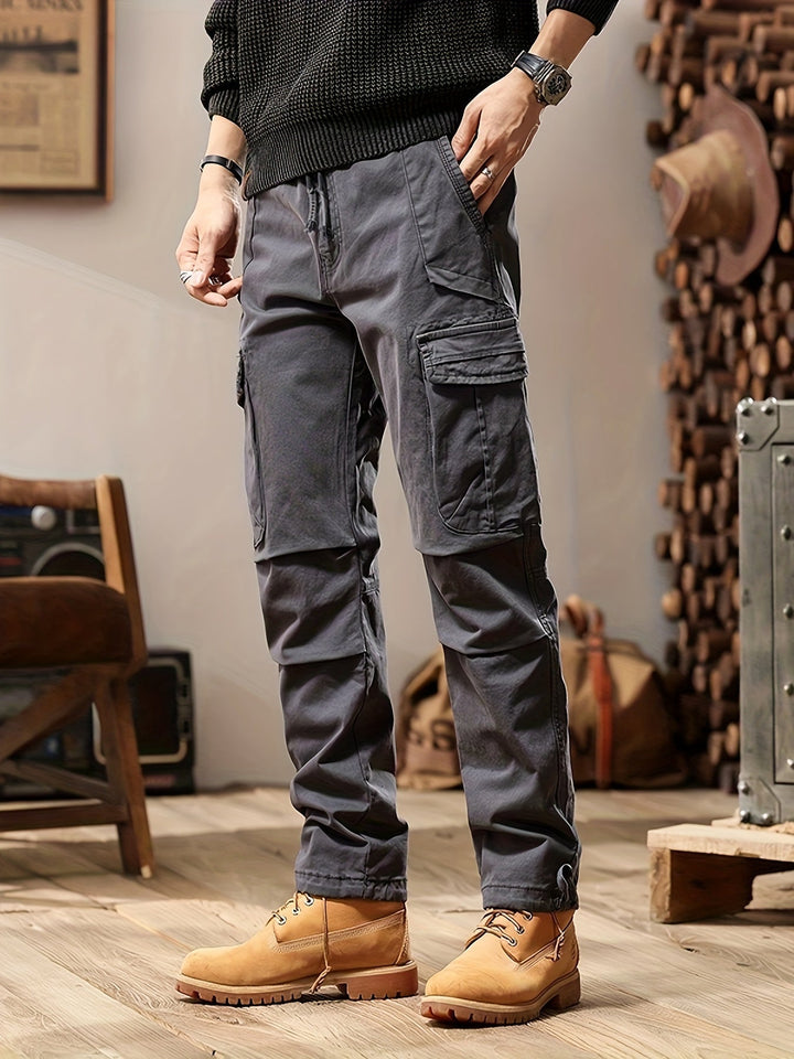 Men's Cargo Trousers for Everyday Versatility in Grey