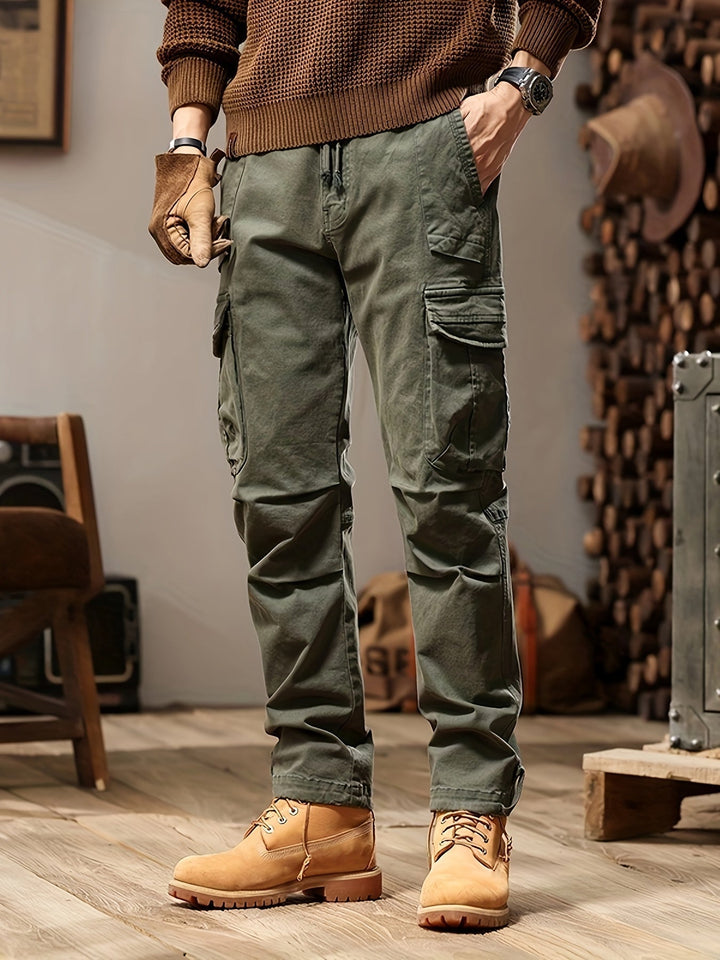 Men's Cargo Trousers for Everyday Versatility in Olivegrün