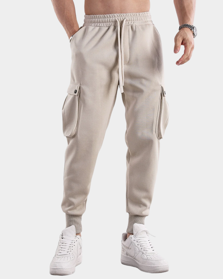 Men's Cargo Trousers with Modern Tapered Fit (10)