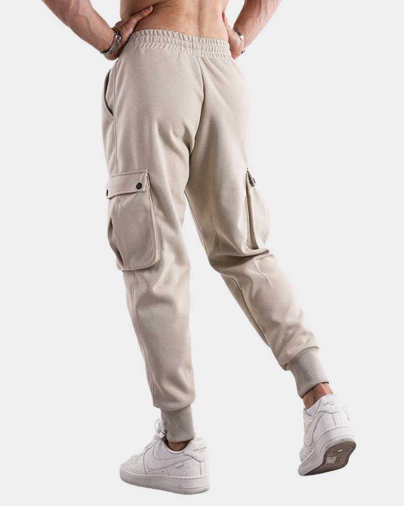 Men's Cargo Trousers with Modern Tapered Fit (6)