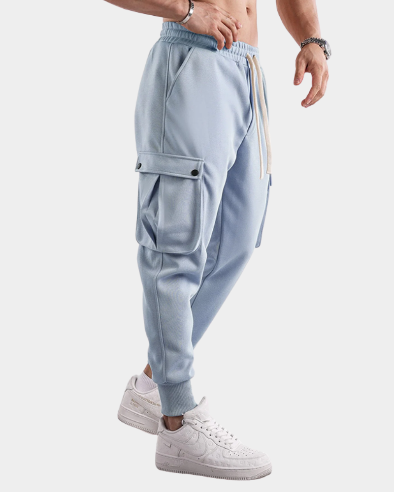 Men's Cargo Trousers with Modern Tapered Fit (7)