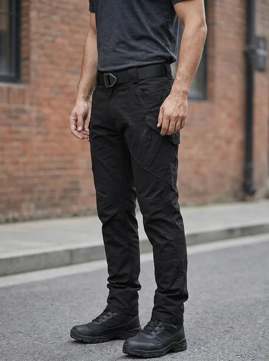 Men's Cargo Trousers with Multi-Pocket Design (2)
