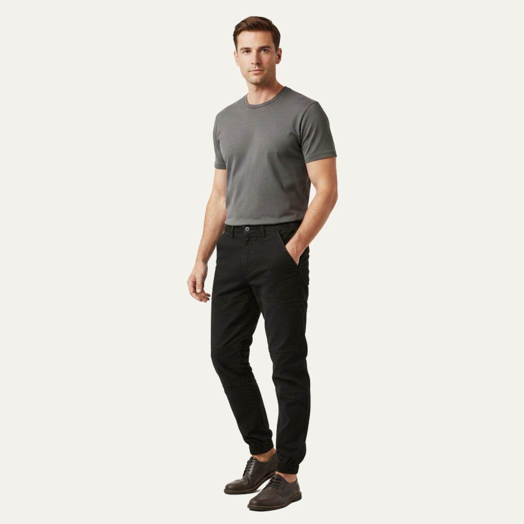 Men's Cargo Trousers with Tapered Leg (4)