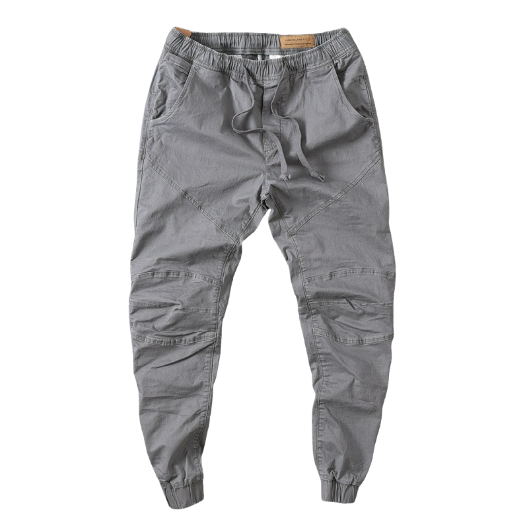 Men's Cargo Trousers with Tapered Leg in Grey