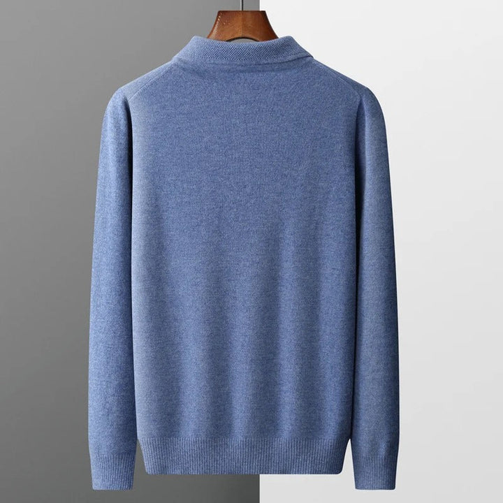 Men's Cashmere Polo Business Pullover (11)