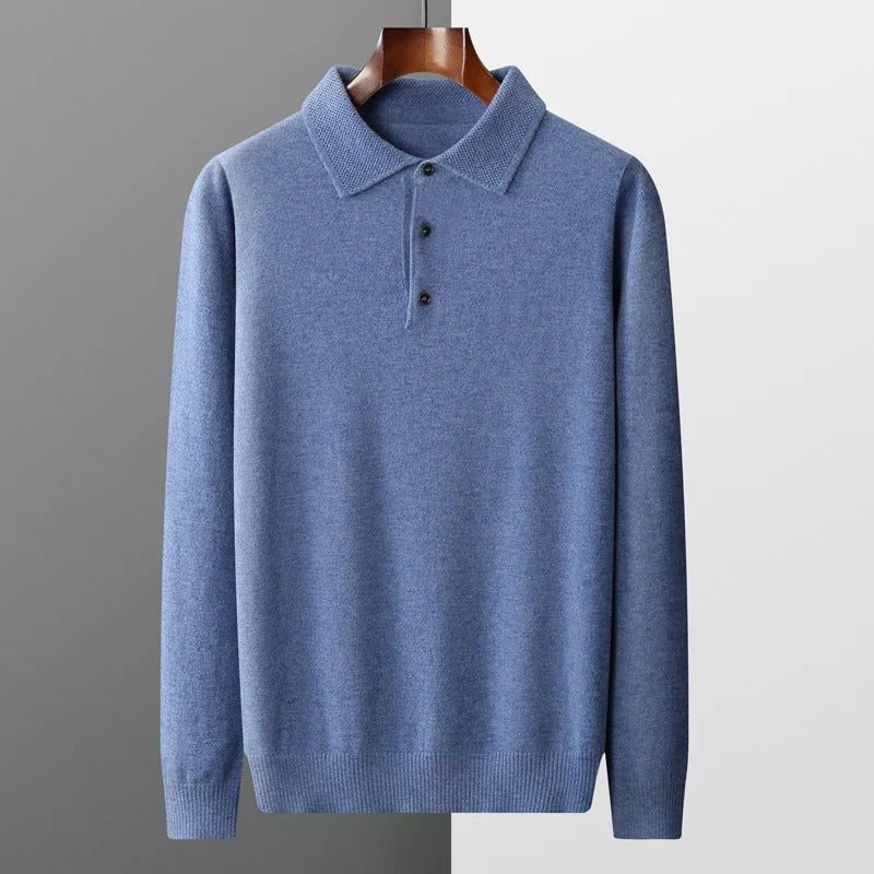 Men's Cashmere Polo Business Pullover (12)