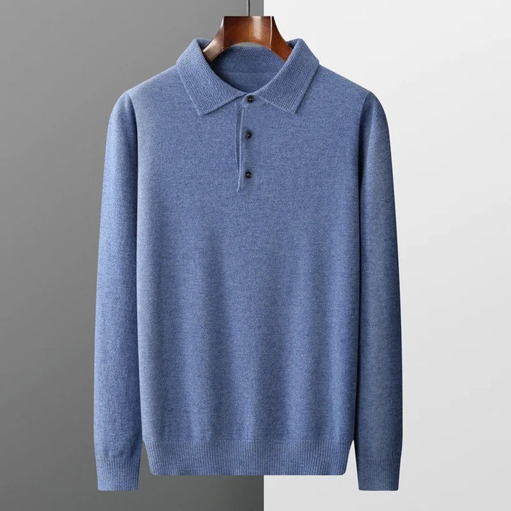 Men's Cashmere Polo Business Pullover (12)