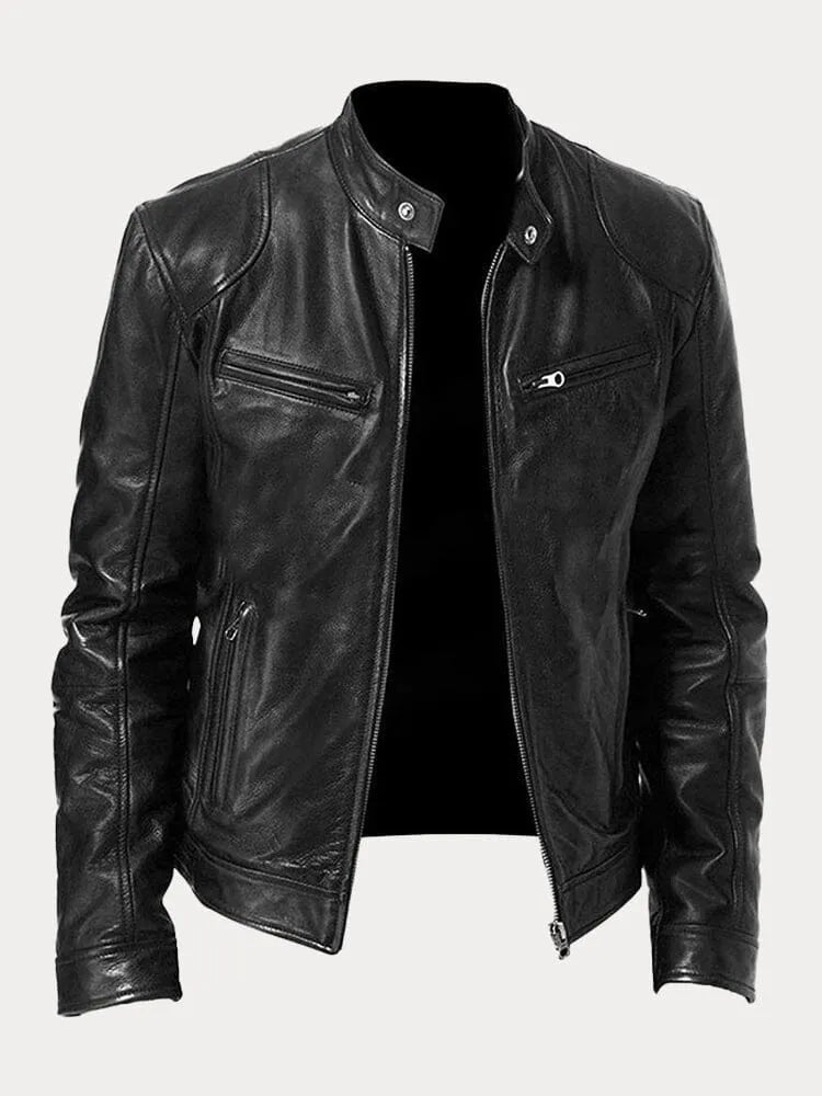 Men's Casual Bold Slim-Fit Tailored Jacket in Black