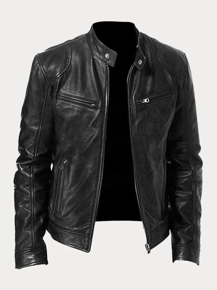 Men's Casual Bold Slim-Fit Tailored Jacket in Black