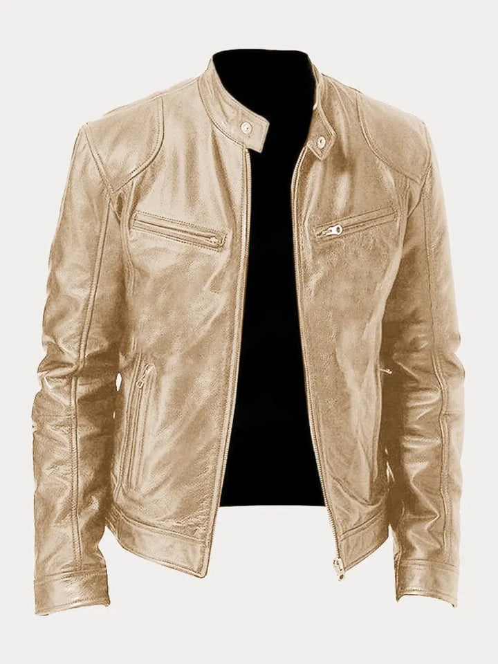 Men's Casual Bold Slim-Fit Tailored Jacket in Gold-coloured