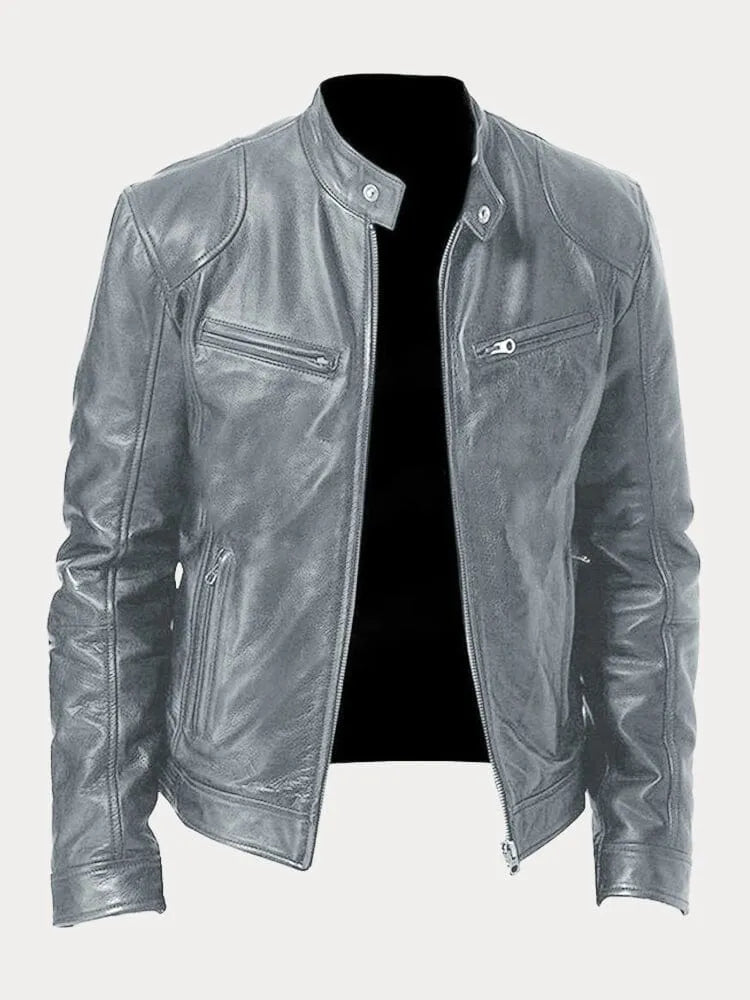 Men's Casual Bold Slim-Fit Tailored Jacket in Grey