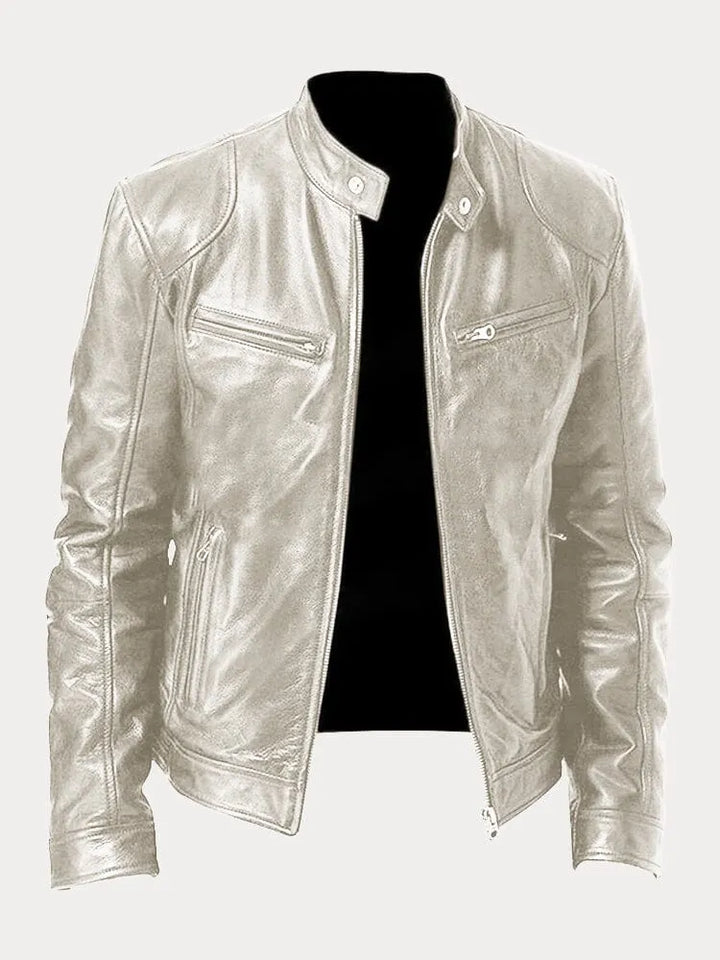 Men's Casual Bold Slim-Fit Tailored Jacket in Silver-coloured