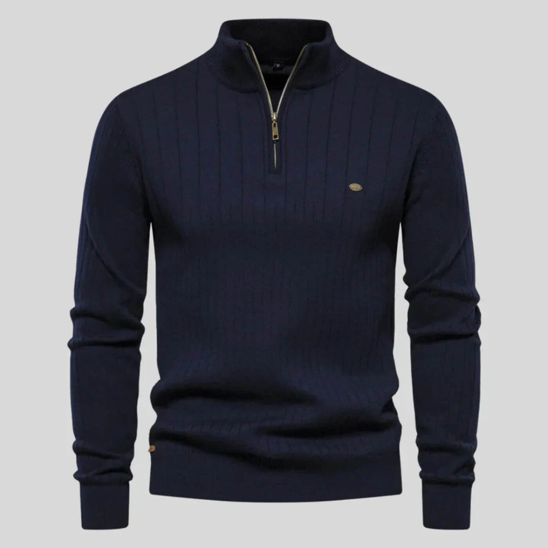 Men's Christmas Jumper for Versatile Everyday Wear in Navy