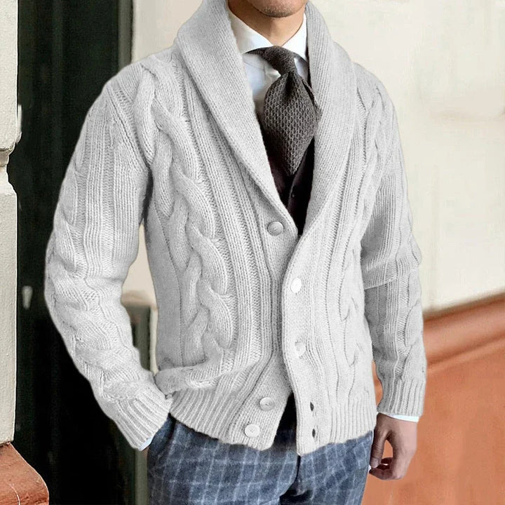 Men's Christmas Sweater in Wool in White