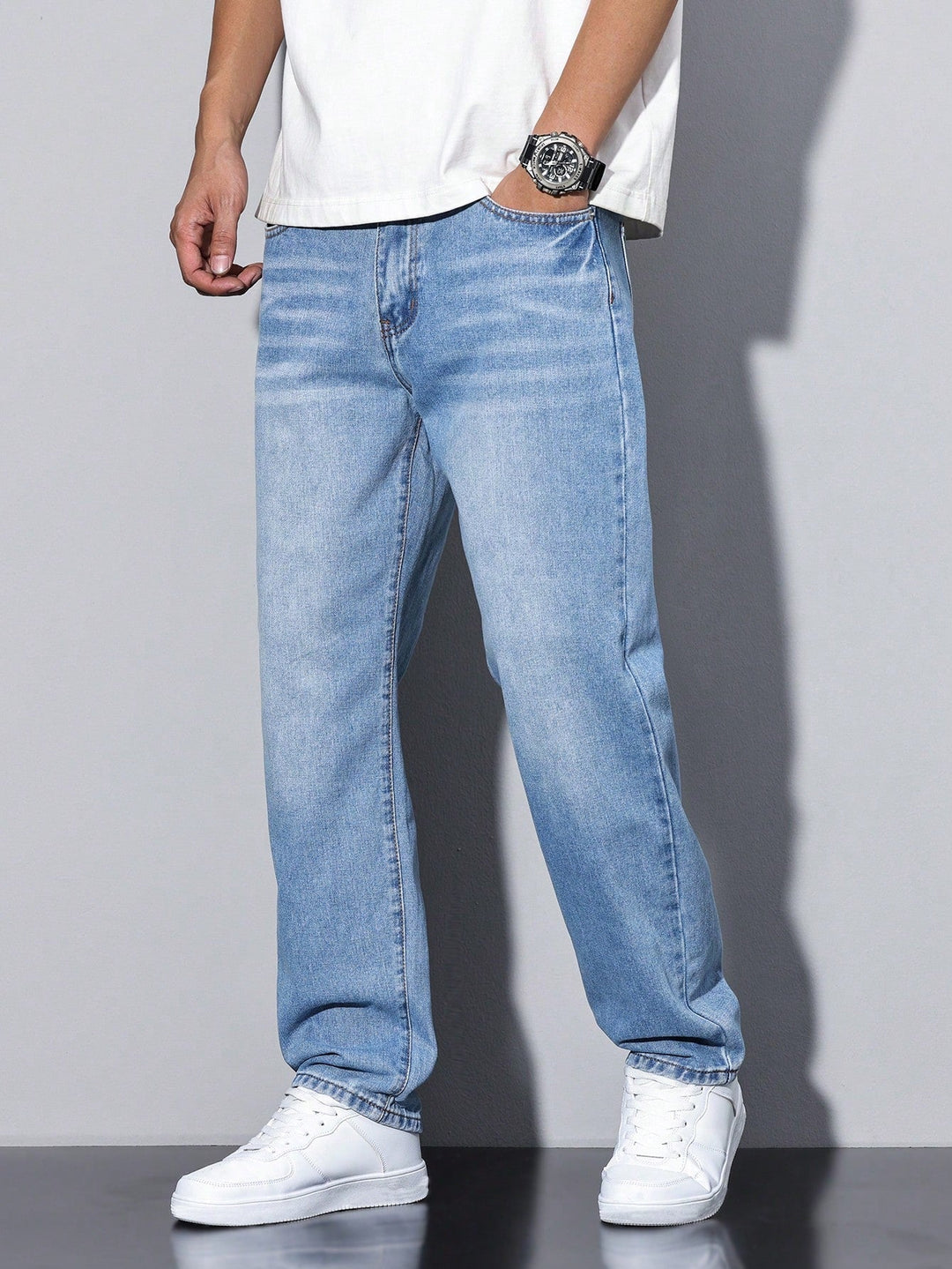 Men's Classic Baggy Denim Jeans (15)