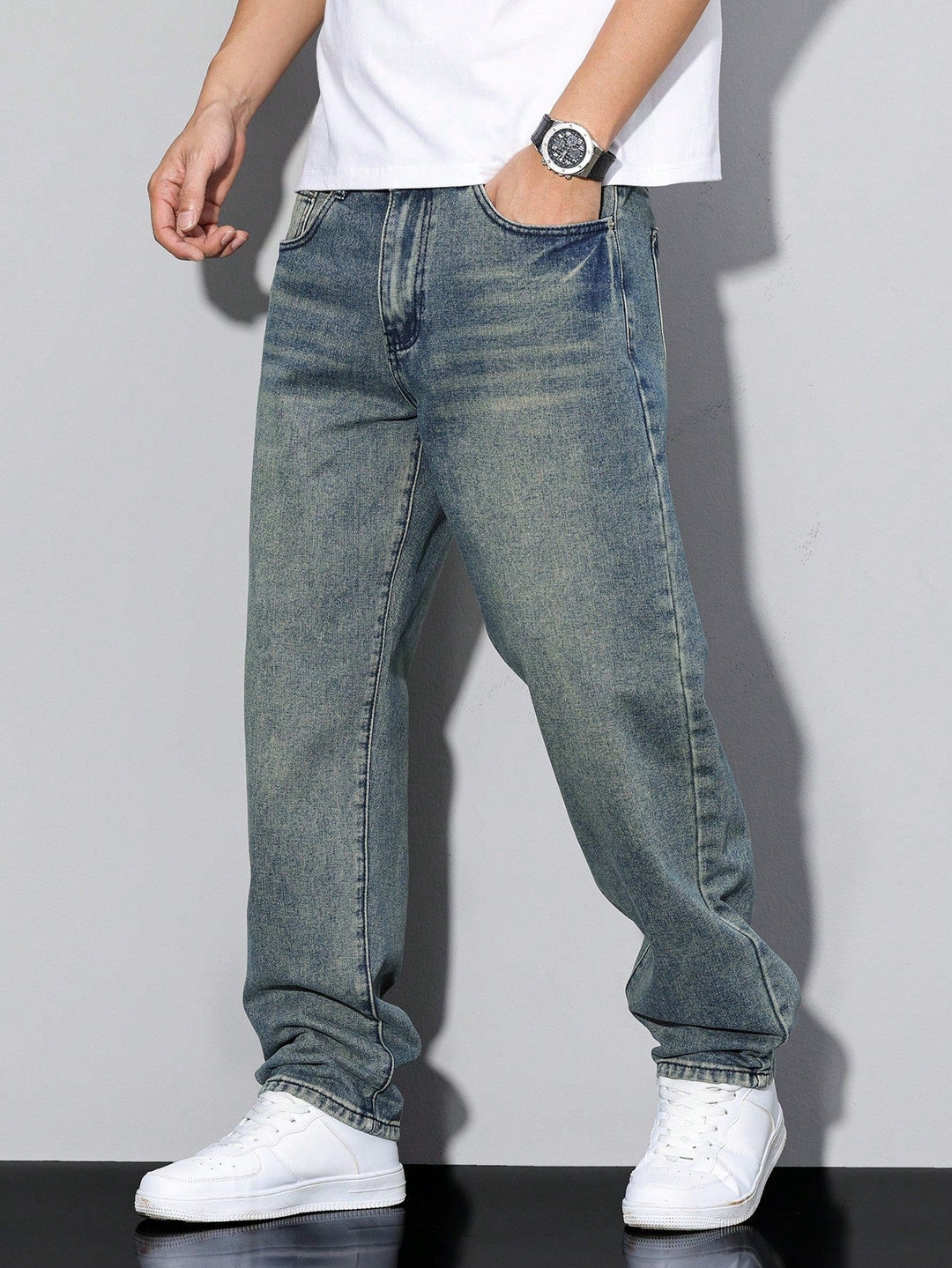 Men's Classic Baggy Denim Jeans (19)
